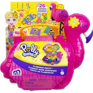 Have one to sell? Sell now Polly Pocket Flamingo Party Compact Animal Toy w 2 M